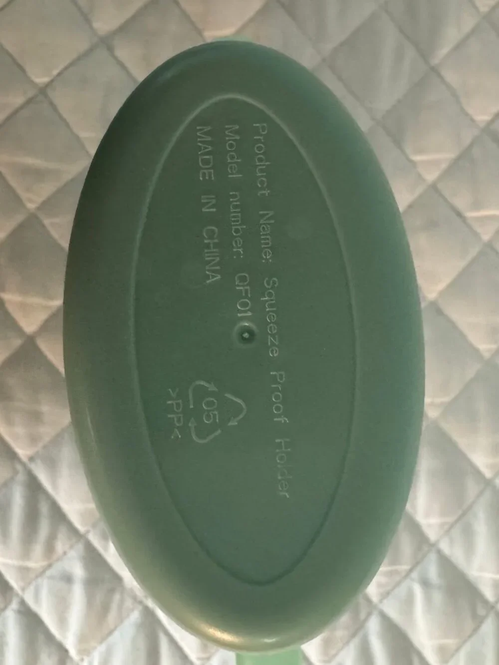 Green Squeeze Proof Holder for Baby Food
